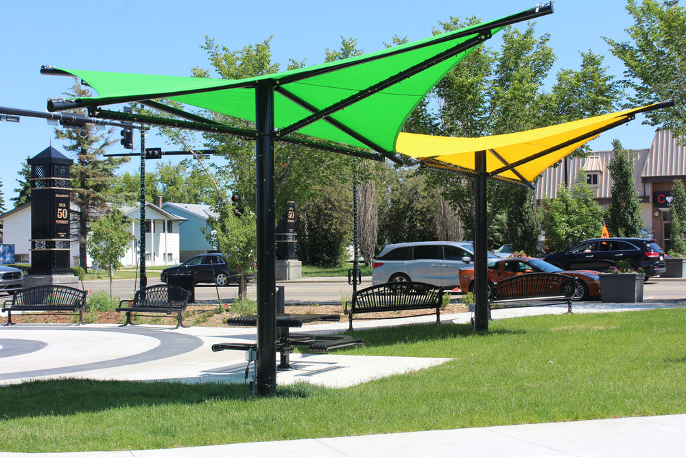Shade sail canopy installation