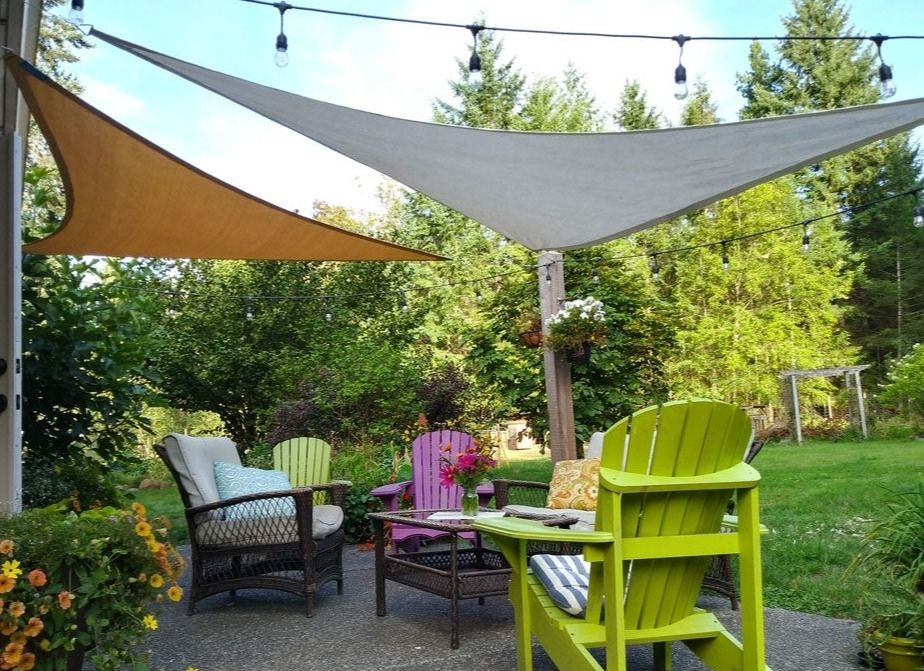 Standard Sized Triangle Shade Sail Shade Sails – Shade Sails Canada
