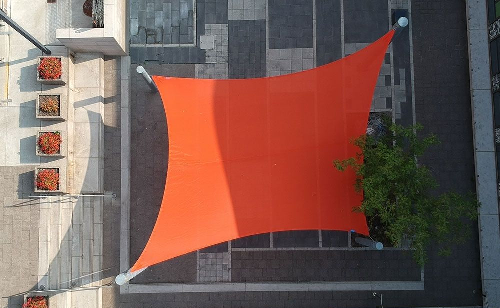 Shade Sail covering Courtyard