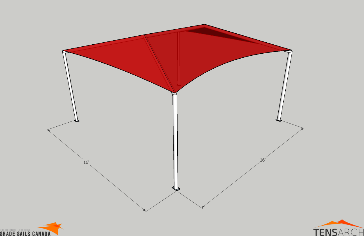 image of shade sail representing tensile structure applications