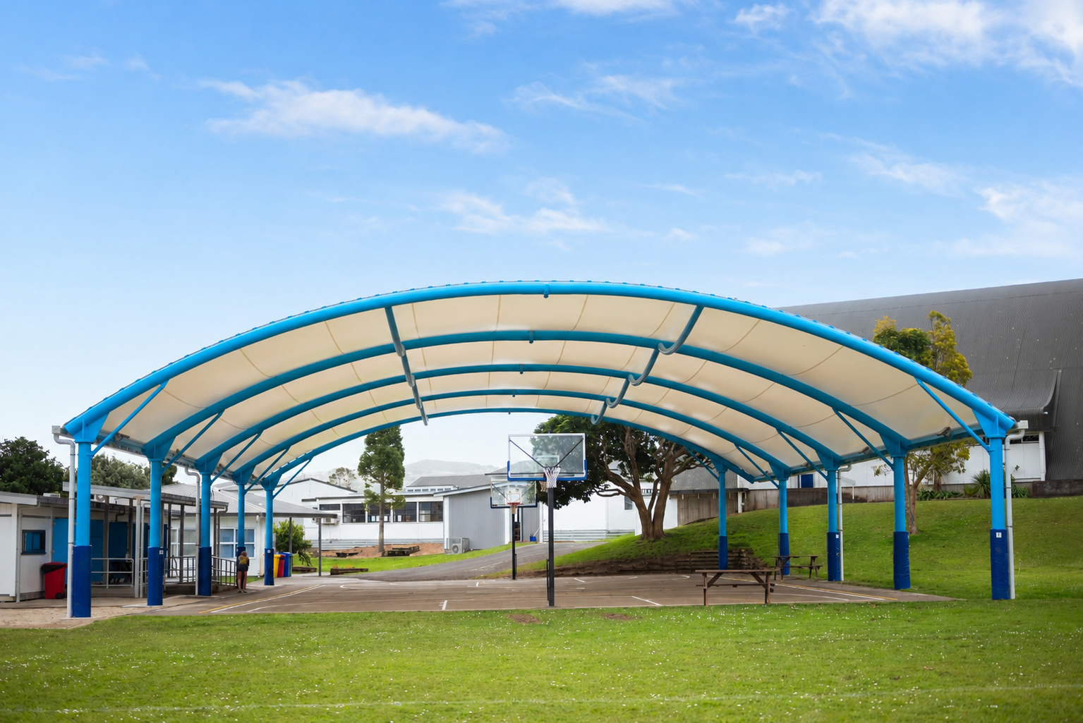 Sports Field Shade System