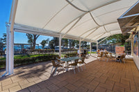 Cantilever patio shade